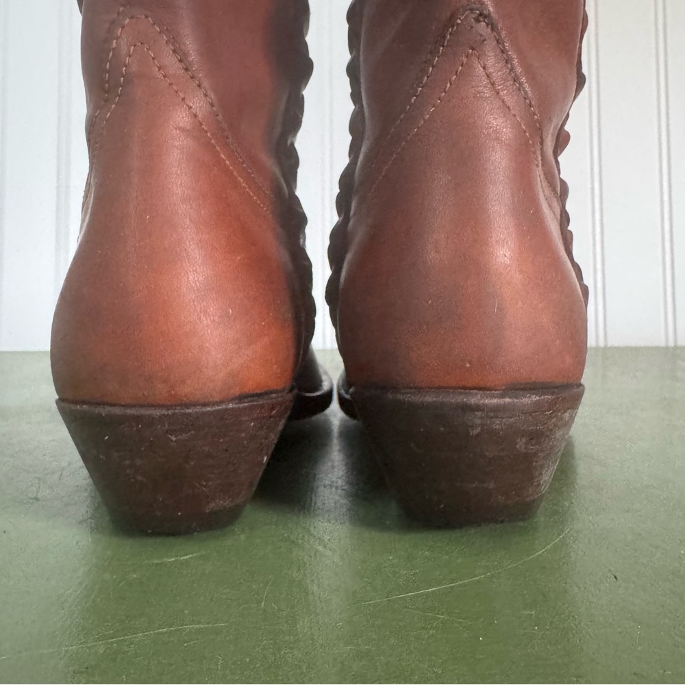 Golden Goose WISH STAR Cowboy Boots w Braided Accents *Handmade in Italy* - Picture 5 of 16
